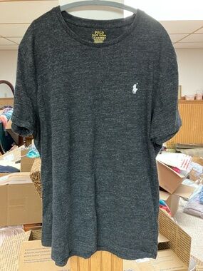Polo by Ralph Lauren Charcoal Heather Short Sleeve Crew Tee